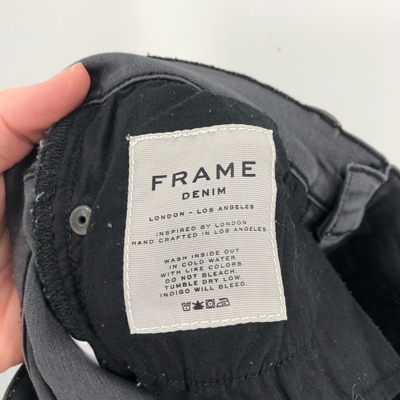 FRAME Jeans Le Skinny De Jeanne Grey Stretch Denim Gray Super Soft 27 Grays Inn - Picture 9 of 11